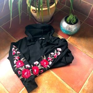 Floral detail sweatshirt
